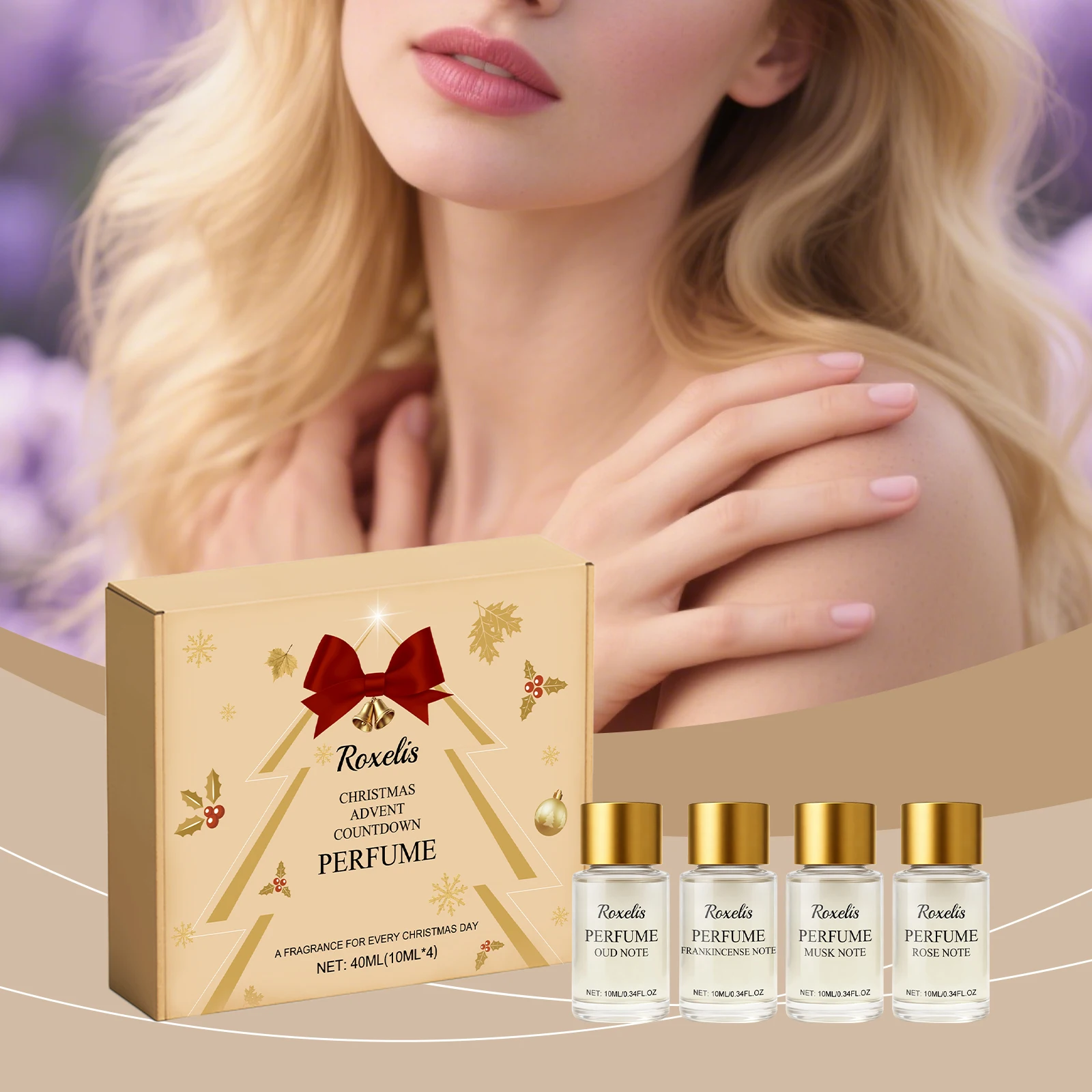 Christmas Joyful Arrival Fragrance Box-Elegant Packaging&Assorted Fragrances,Perfect Warm Gift for Holiday Gifting to Loved ones