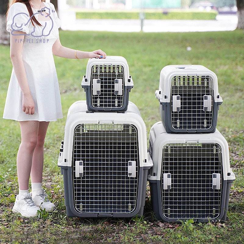 Air Transport Box Suitable for Cat and Dog Outdoor Travel Accessories Portable Extra Large Cage Pet Carrying Supplies