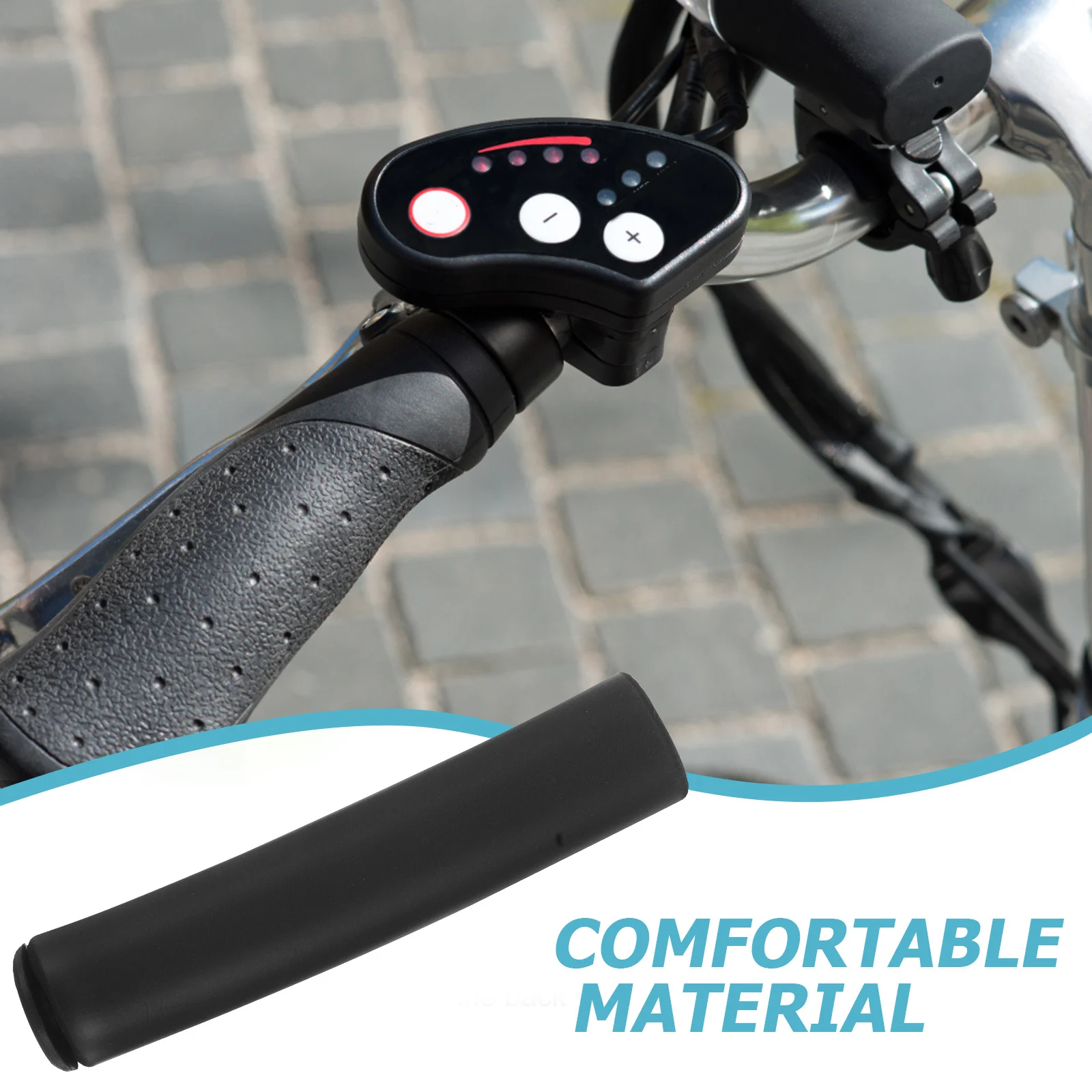 

1Pair Soft Anti-Slip Sponge Bike Handlebar Grips Shock Absorbing Replacement Covers Mountain Bike Grip Protective Sleeve