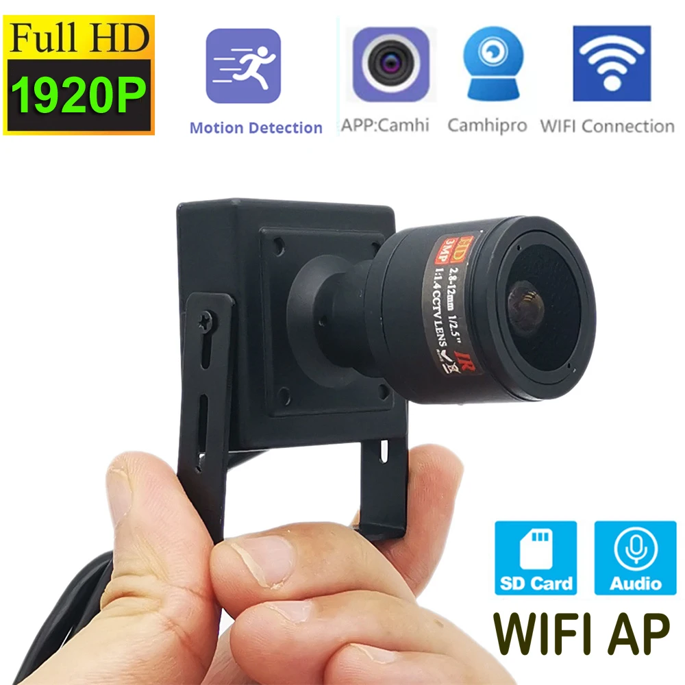 

Mini Manual Zoom WIFI IP Camera 5MP 2MP Wifi AP Wireless Metal Security Camera Video Surveillance P2P with SD Card Slot CamHi