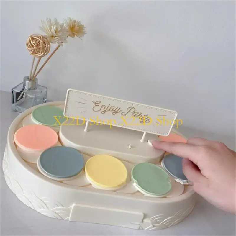 

X22D Rotary Sushi Machine 360Degree Automatic Rotating Dessert Display Stand Cupcakes Display Table Swing Tray Party Supply