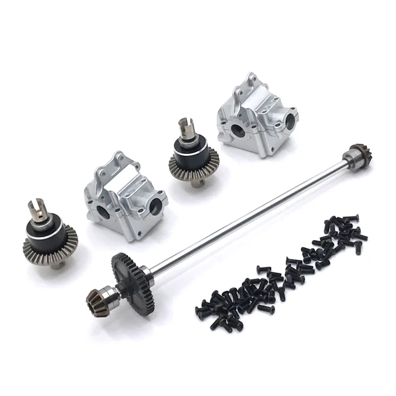 Upgrade Metal Center Drive Shaft Assembly Gearbox Differential Kit For Wltoys 144010 144001 144002 parts