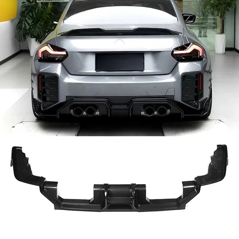 

Rear Lip Diffuser Dry Carbon Fiber for M2 G87 2023+ Sports Style Rear BumperRear Spoiler Body Kits Trim Accessories