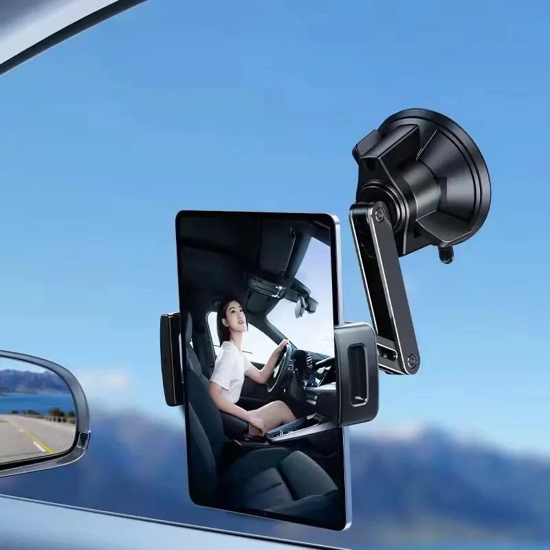 Vehicle Tablet Holder Car Cradle Wall Support Suction Cup Phone Tablet Angle Adjustable Clip Phone Holder Windshield Window
