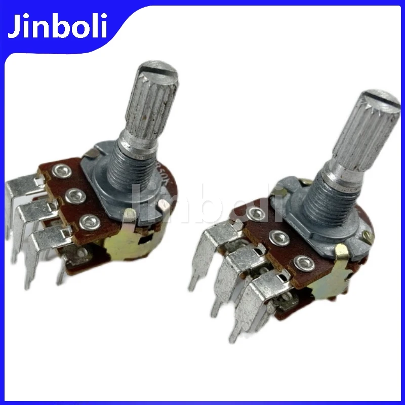3PCS Type 16 B50K 6-pin Double Vertical bent-foot Computer Speaker Amplifier Audio High And Low Volume Potentiometer