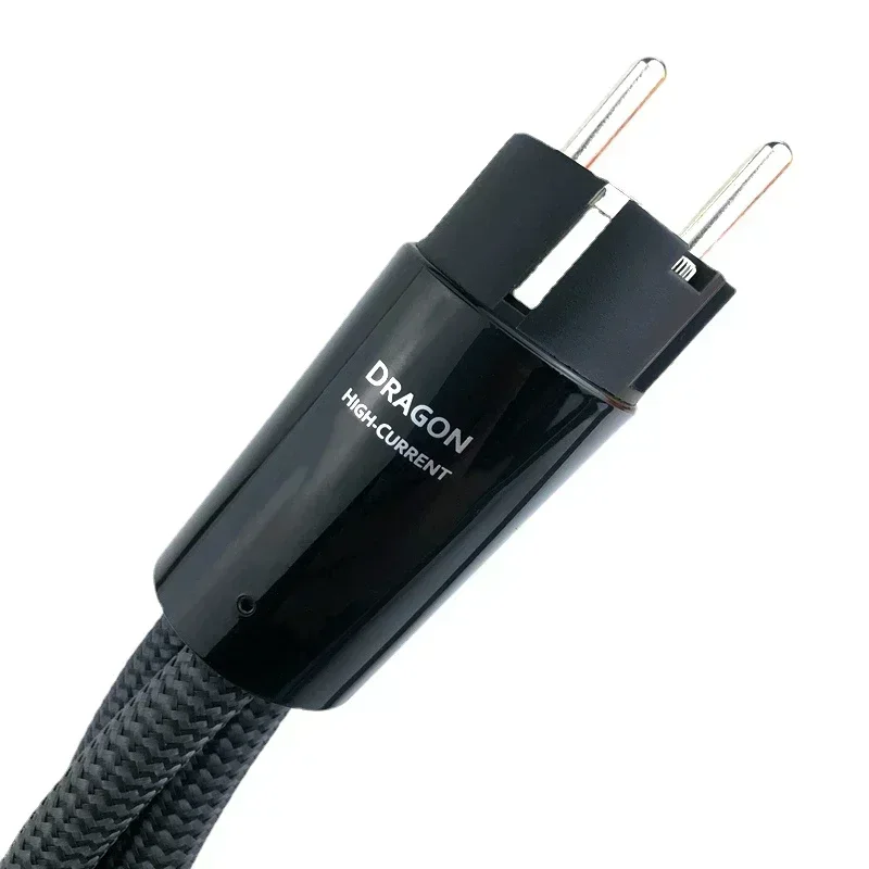 Hi-end Dragon Power Cord US / EU Schuko Plug High Current Low-Z / Noise-Detsipation AC Power Cables HiFi Amplifier Power Wire