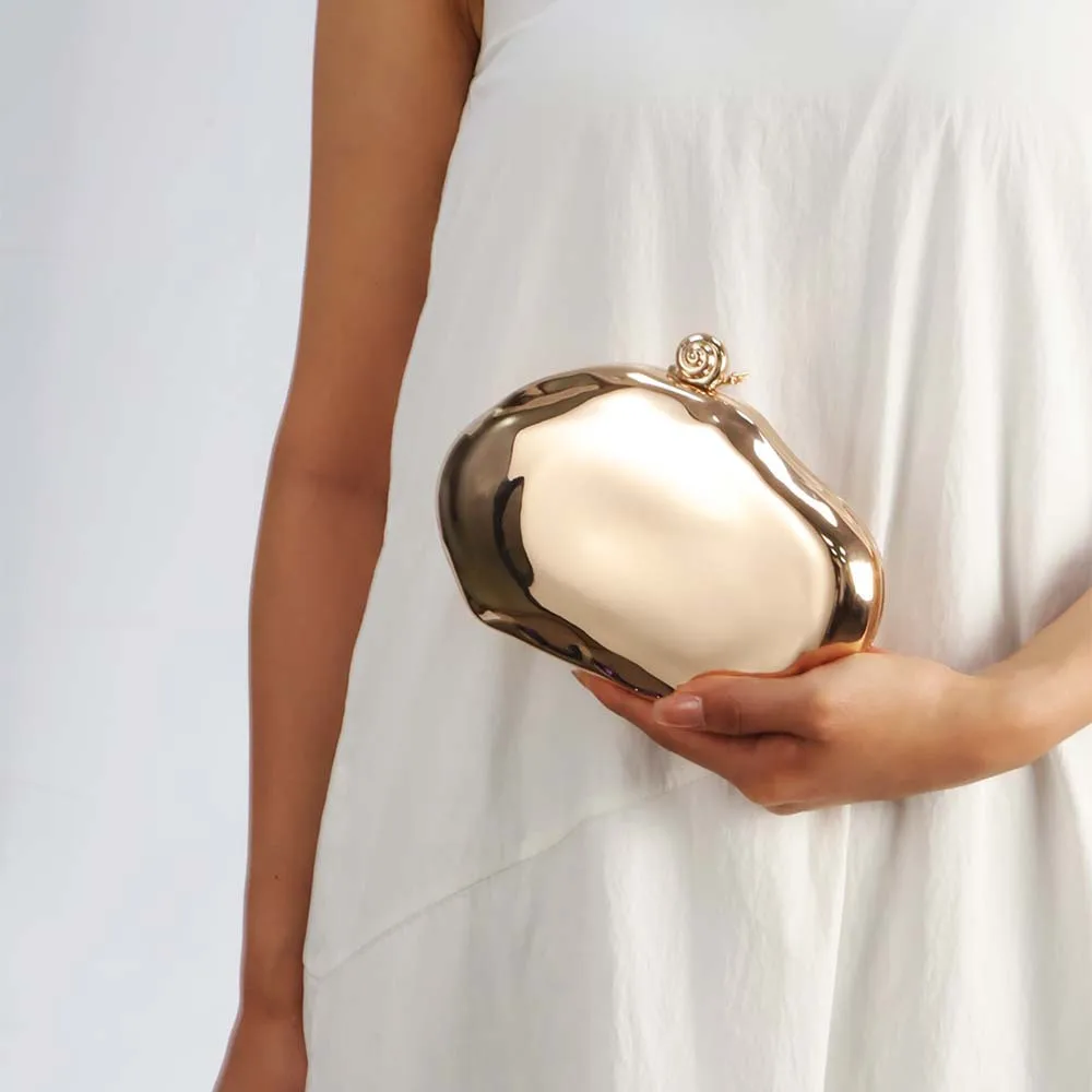 

Fashionable Acrylic Clutch Bag Irregular Shape Evening Purse for Women Designer Luxury Party Handbag