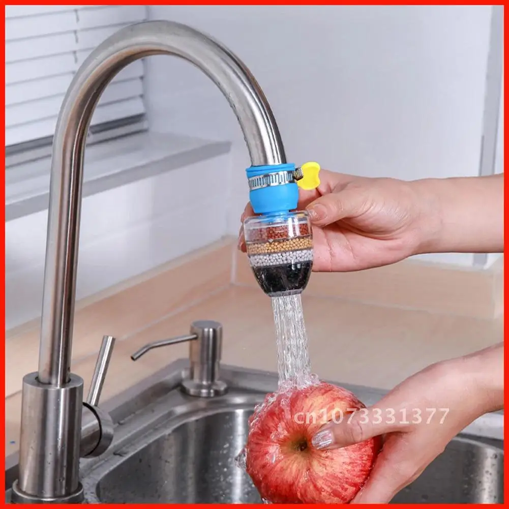 

Household 5 Layers Water Purifier Filter Activated Carbon Filtration Mini Faucet Purifier Kitchen Faucet Tap Water