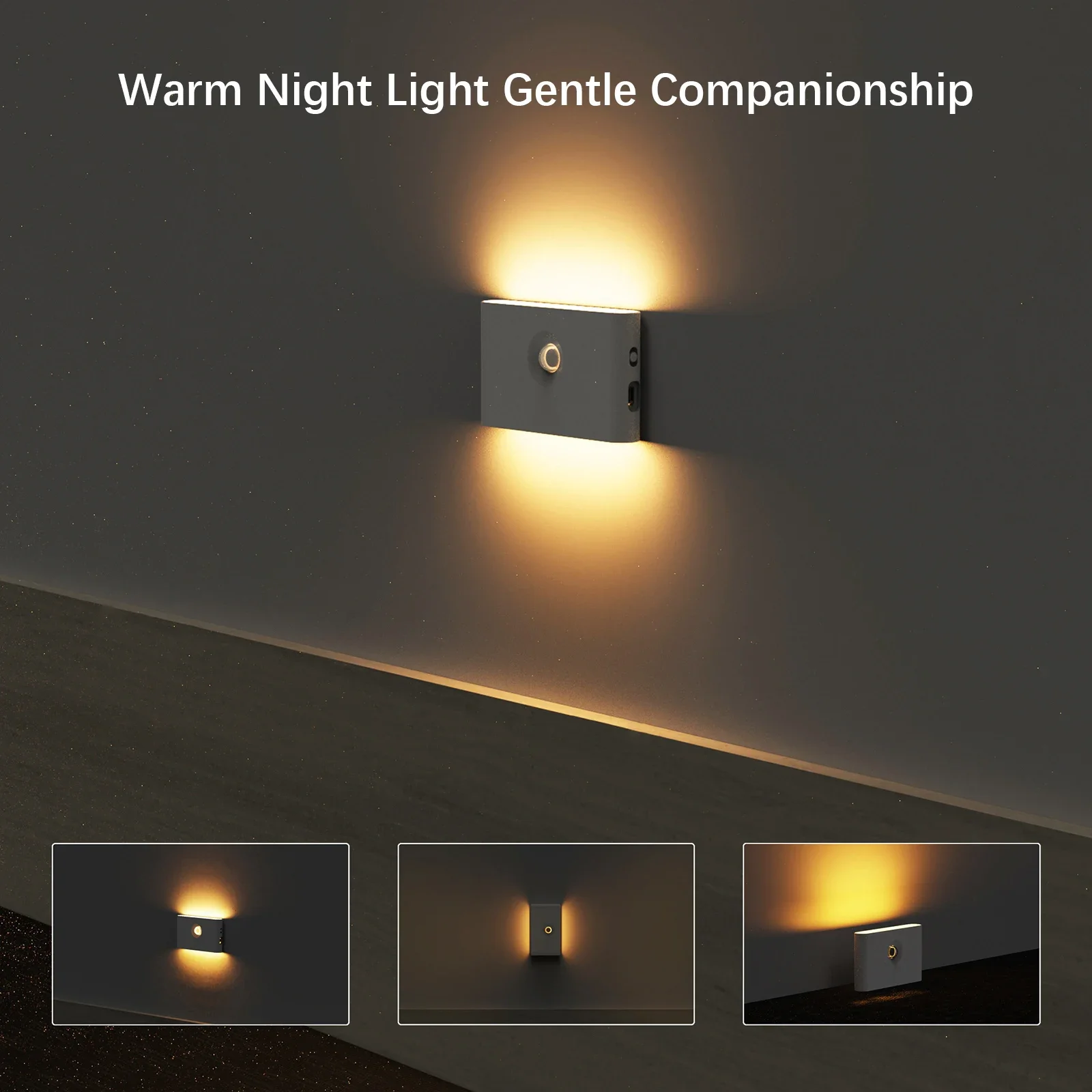 Motion Sensor Night Light,Rechargeable Powered  Closet Lights,Wireless  Cabinet Lamp  Indoor Bedroom Kitchen Stair Led lights