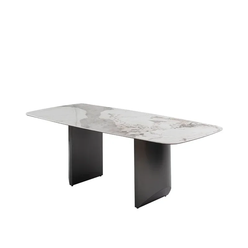 

Dining Table Modern Simple Italian Stone Plate Dining Table Naimo High Temperature Household Small Apartment Square Table