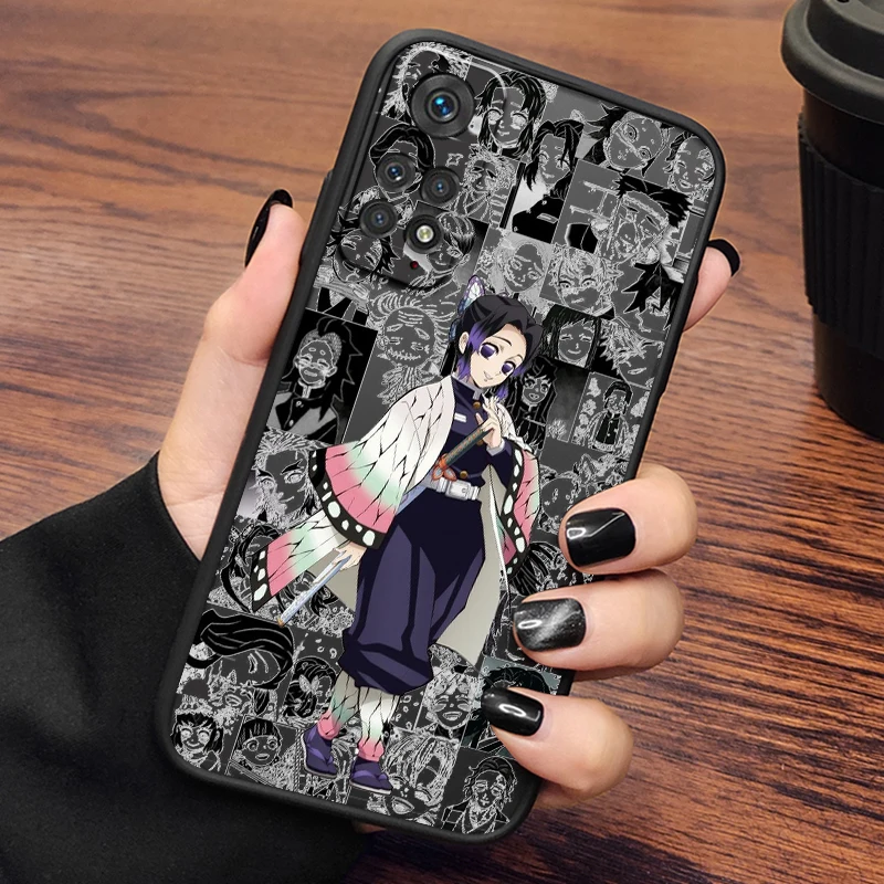 Ghost Slayer Blade Fashion Frosted Translucent For Redmi 8 8A 9A 9C 9AT 9 9T 10X 10A 10C 10 11A 12C 12 13C 5G Back Phone Case