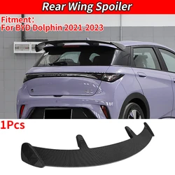 Spoiler Real Glossy Black Carbon Fiber Rear Wing For BYD Dolphin 2021-2023 Car Styling Sport Accessories ABS Material Body Kit