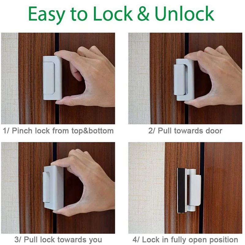 

AIAI Home Door Lock Child Proof Door Lock Latch For Front Door, , Apartment, Bedroom, Garage