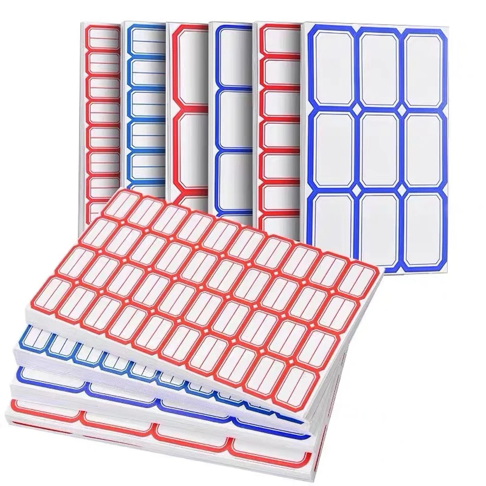 100 Sheets Paper Label Self Adhesive Sticky White Label Writable Name Stickers Price Tag Note Label Bar DIY Stickers