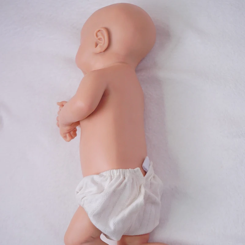 18-calowa Realistyczna Całopłetna Silikonowa Lalka Reborn Floppy 5.6lb Noworodek Otwarta Szczękka