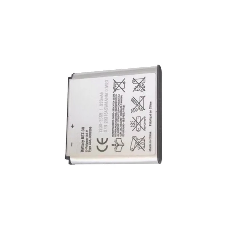 New BST-38 3.6V 930mAh Mobile Phone Battery For Sony Ericsson W580 W580i w760 T650 X10 W980 W995 U20i C905c S500c C905 BST 38