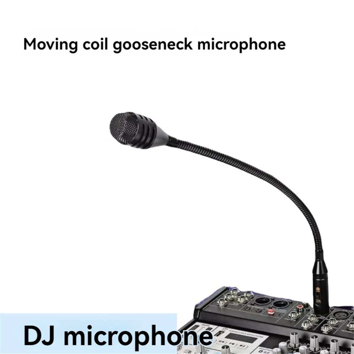 Professional Dynamic DJ Microphone with Switch for Mixer Dedicated Disc Shouting Microphone KTV Bar Gooseneck DJ Mic