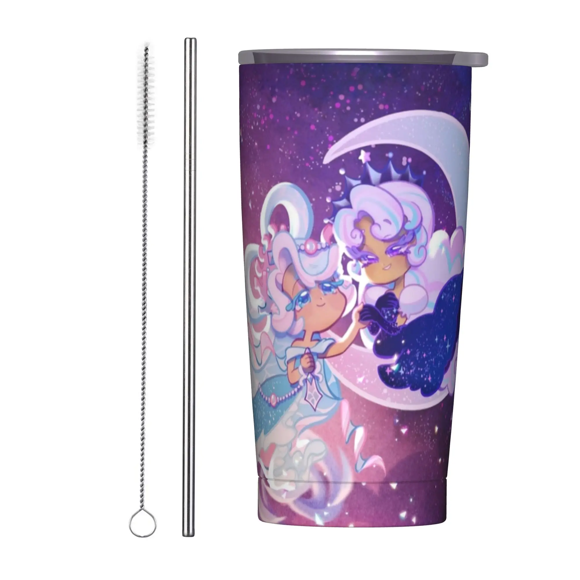 Cookies Runs Ovenbreak's 4th Anniversary Insulated Tumbler with Lid Run Kingdom Stainless Steel Coffee Mugs Car Bottle Cup, 20oz