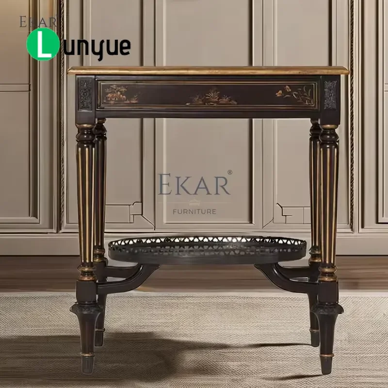 Solid Wood Rectangular Coffee Table Creative Design Functional Living Room Furniture Modern Home Decor Sturdy Durable