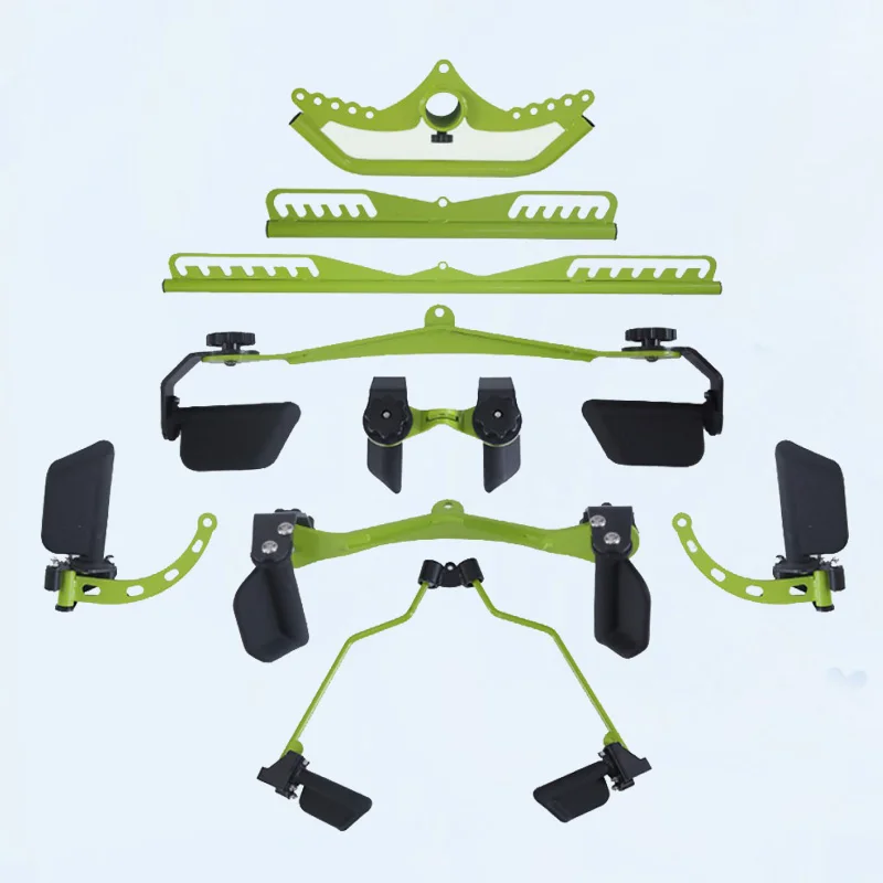 Handle 8 Pieces Fitness Accessories Sports Gym Fitness Equipment New Design Pulldown Rowing Handle Set