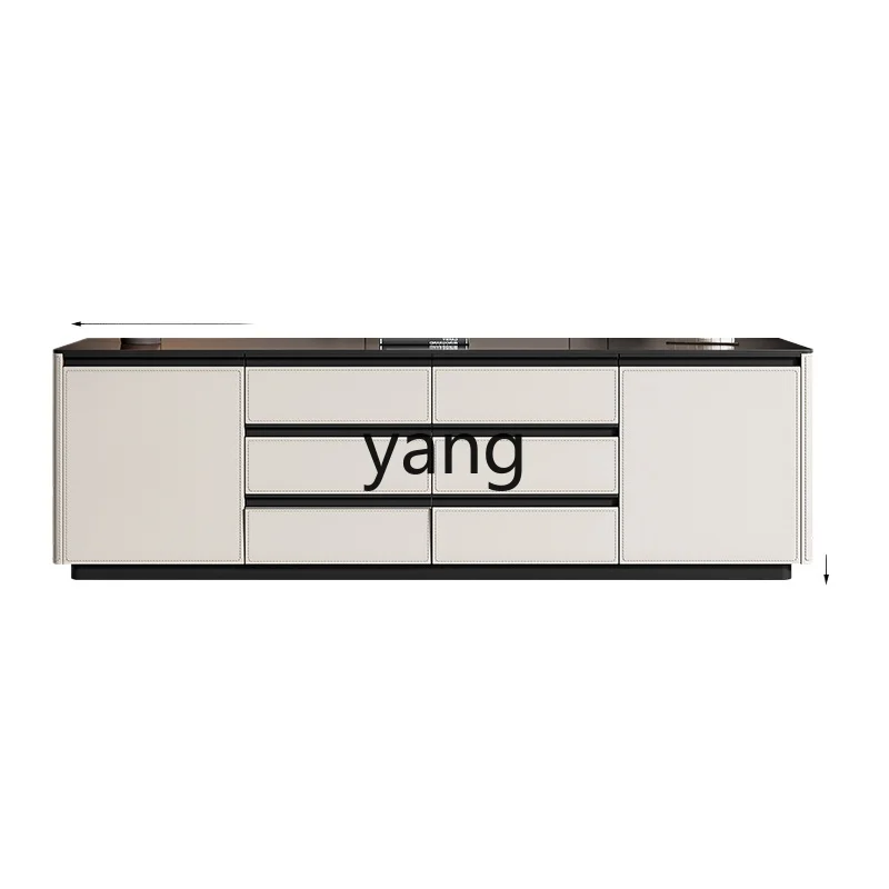 

LZR living room wall storage floor cabinet modern cream wind bedroom bedside solid wood storage cabinet