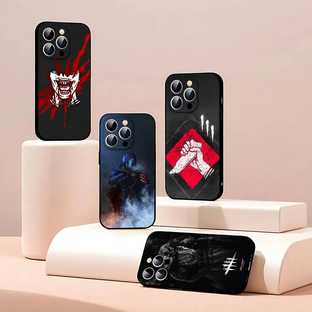 Funda Delgada Negra para Teléfono Game D-Dead By D-Daylight, Ajuste Perfecto para iPhone 17, 16, 15, 14, 13, 11 Pro Max, Plus, X, Xr, Xs Max, 13 Mini