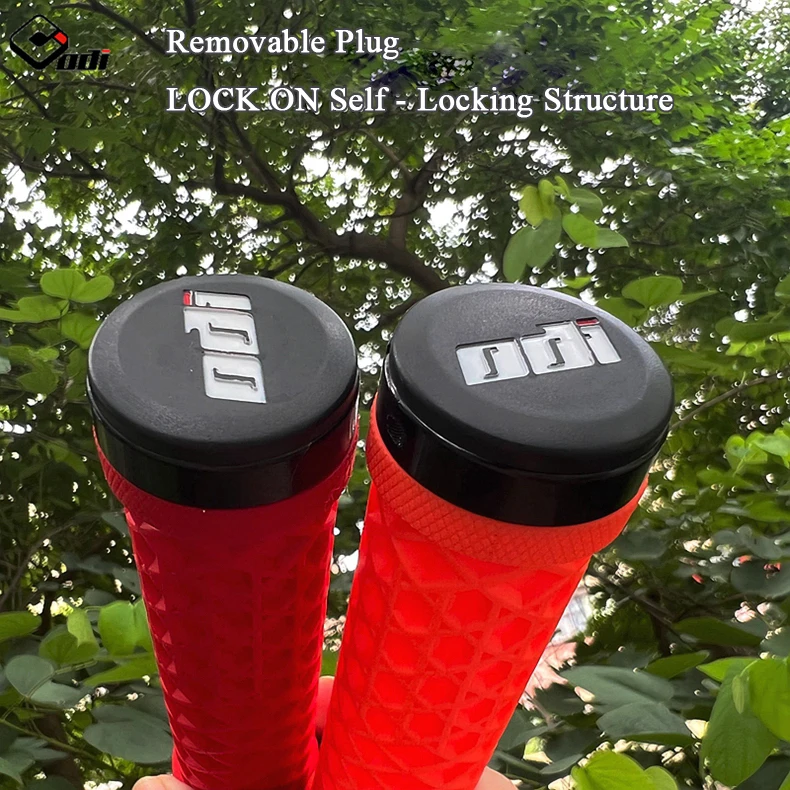 ODI Van Lock-On Bike Grips Dual Lock Ring System mit Silikon für ultimative Anti-Rutsch- und Stoßdämpfung auf MTB/BMX/Faltrad – Detail 12
