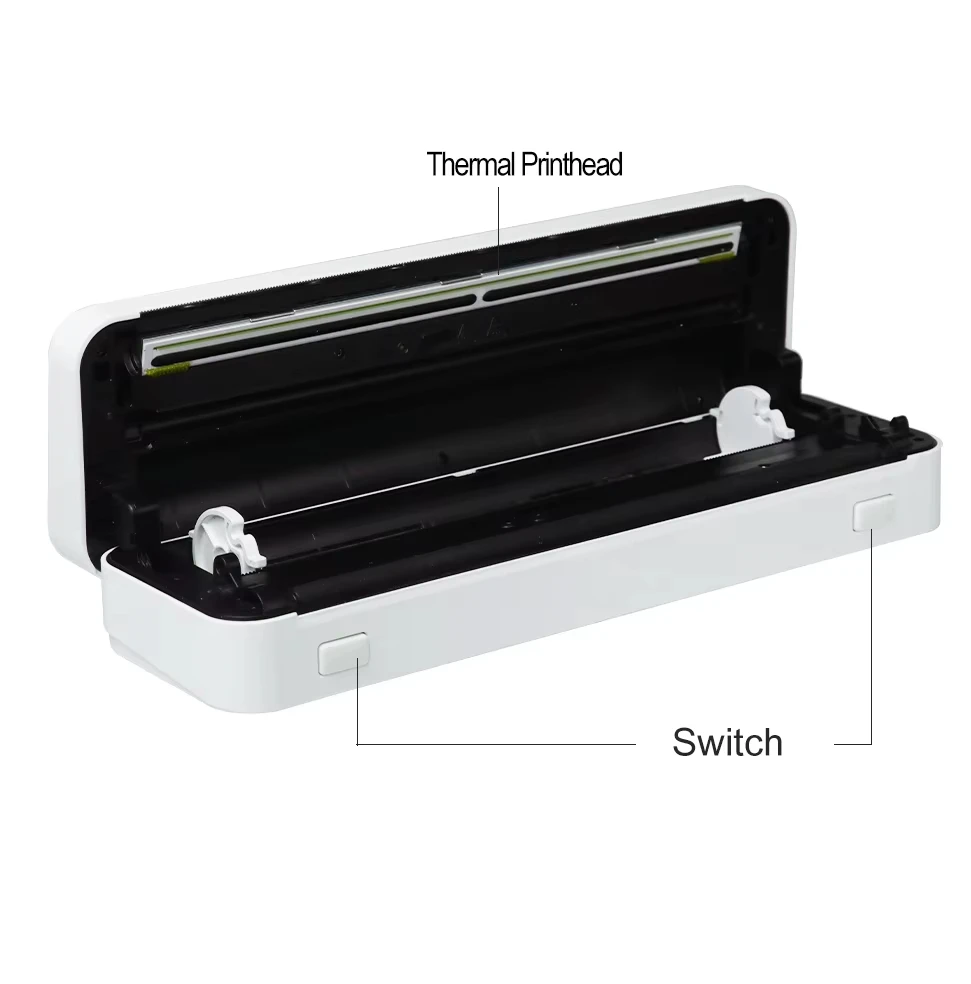 

A4 216mm Portable Mini Printers Printer Photo Modern Travel Documents Small Handy Thermals Wireless Bluetooth Thermals Paper