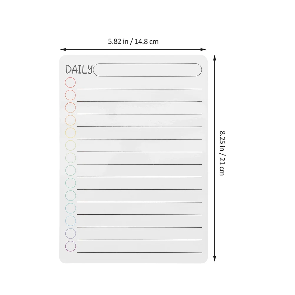 6Pcs Magnetic Daily Planner Whiteboard for Refrigerator Dry Erase Weekly Schedule Organizer Magnetic Weekly Planner