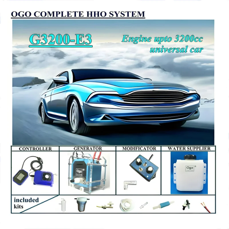 OGO Complete HHO system G3200-E3 Smart PWM MAP/MAF UPTO 3200CC