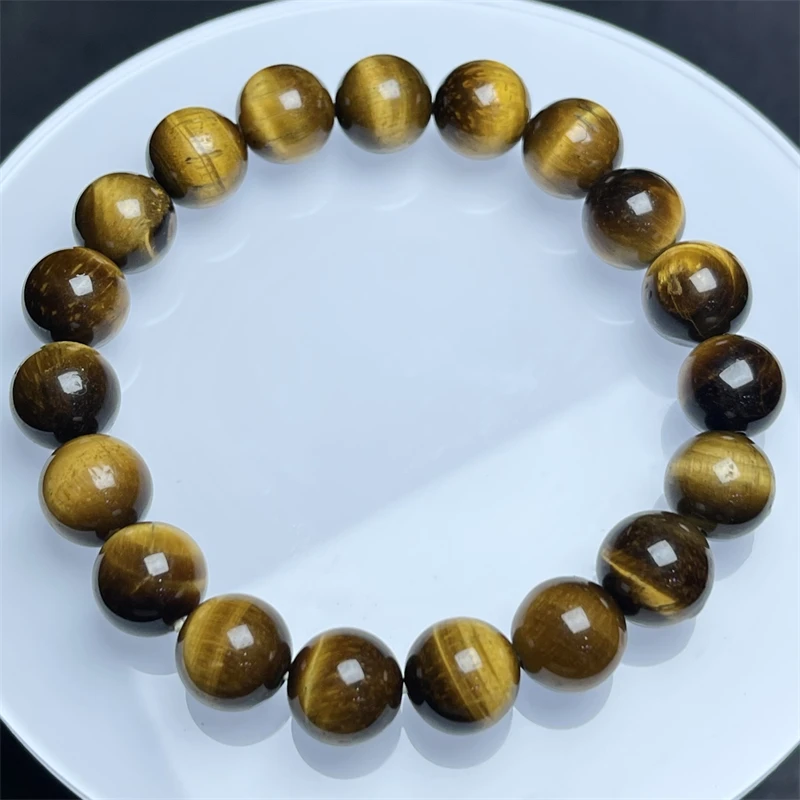 

10MM Natural Yellow Tiger Eye Stone Bracelet Fashion Healing Personalized For Men Women Gemstone Jewelry Lovers Gift 1PCS
