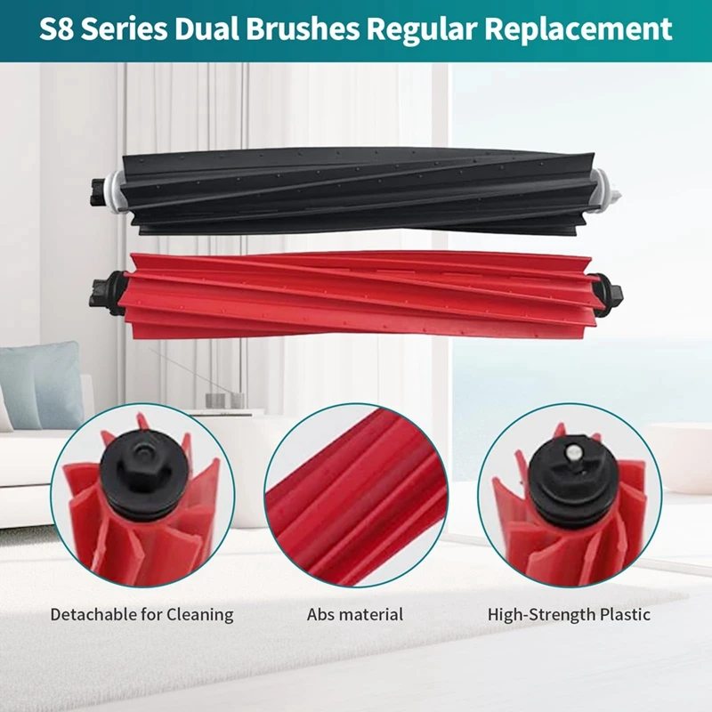 Accessories Kit For Roborock S8 S8+ S8 Plus S8 Pro Ultra Robot Vacuum Dual Main Brush Side Brush Hepa Filter Mop Cloths