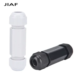 Plastic Cable Gland Waterproof IP68 Double Ended Joint Nylon Plastic Line Fixed Sealing Joint