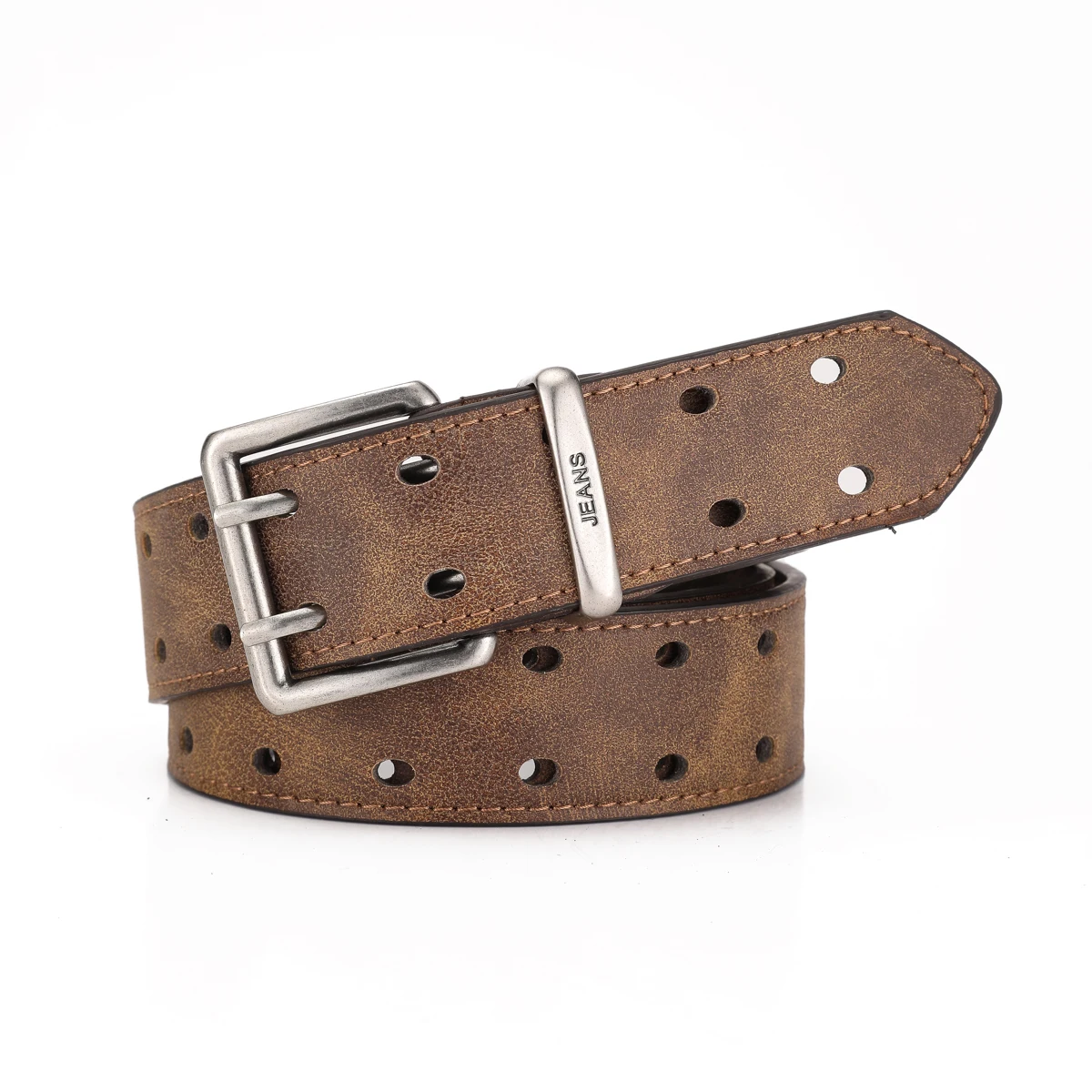 Ein Western-Style PU-Ledergürtel für Damen und Herren, ein Klassischer und Lässiger Retro-Gürtel – Detail 2