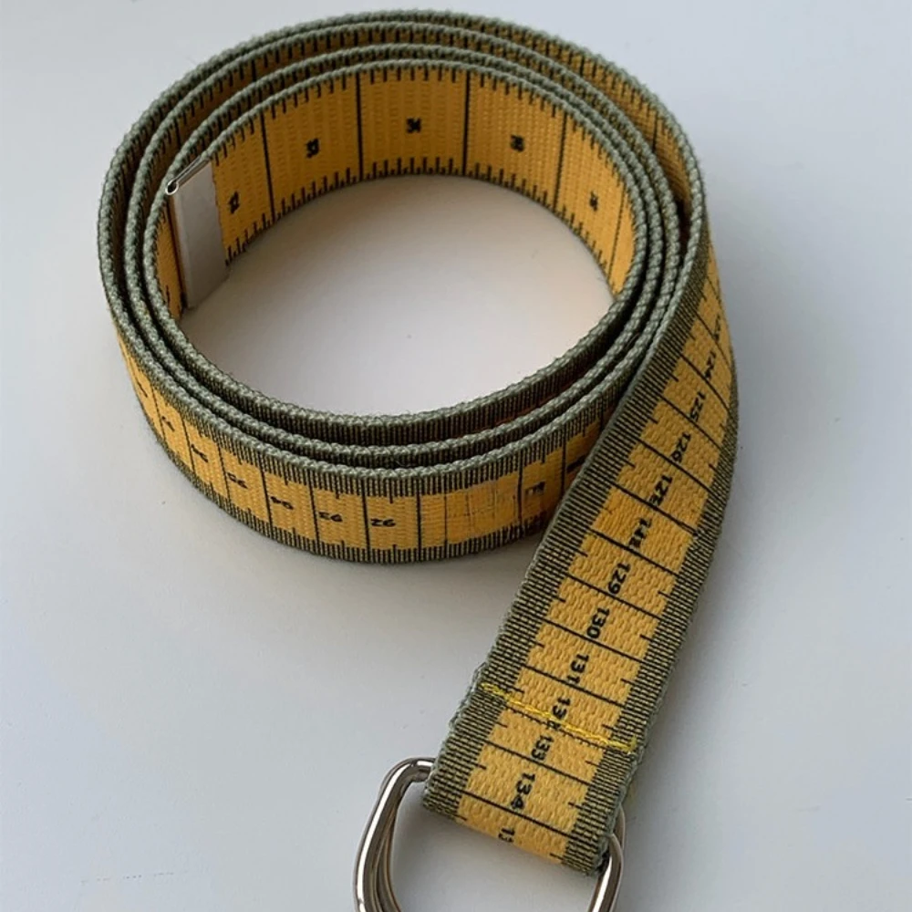 Original New Tape Measure American Girl Personality Belt Multifunctional Scale Cloth Men Belt Funny Interesting Accessories