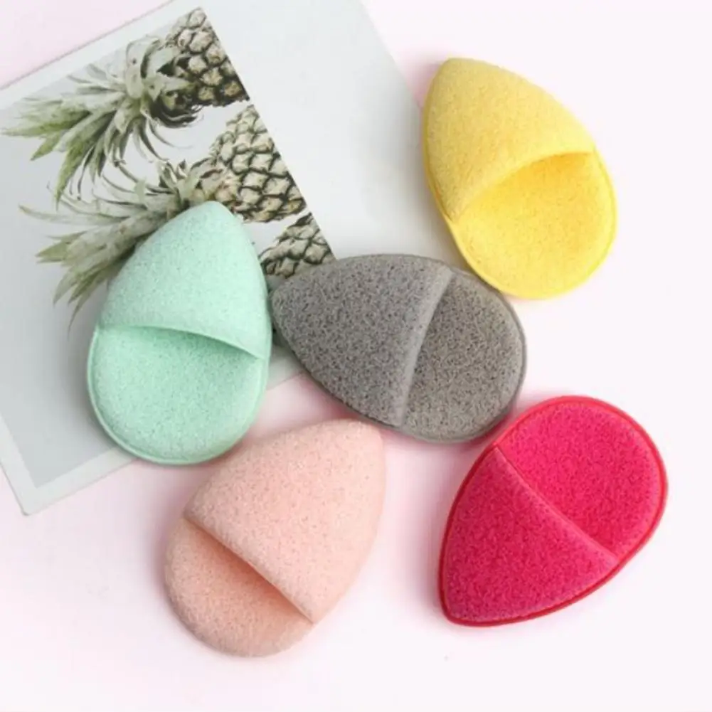 Useful Sponge Puff Polyurethane Cleansing Sponge Finger Cots Reusable Hand-plugged Face Washing Puff  Deep Cleaning