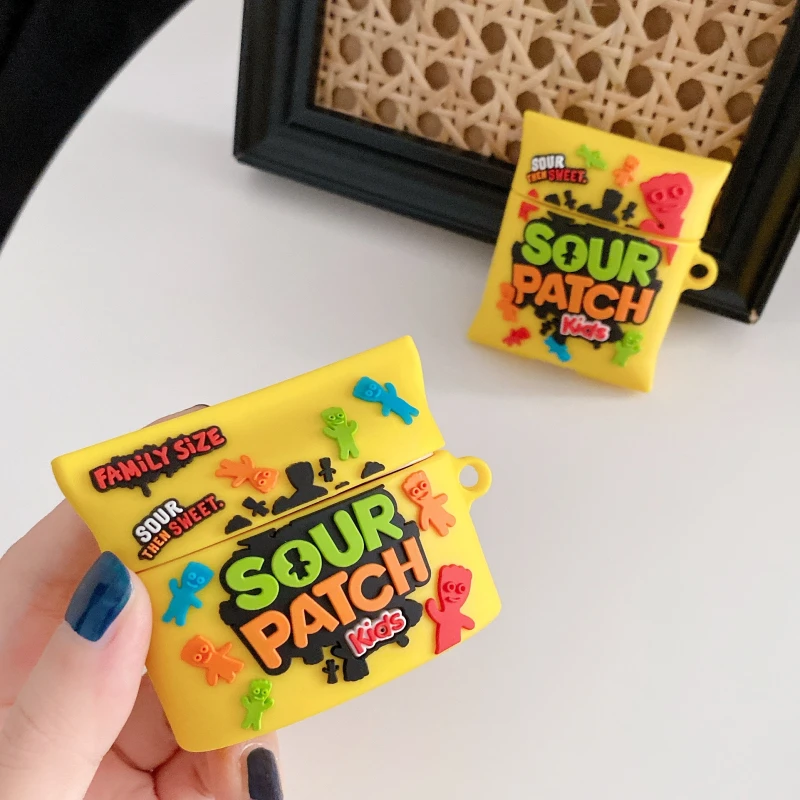 

bluetooth earphone bag for Airpods 4 Case 3D Snacks Sugar Creative Earphone Case for airpods Pro 2 3 Silicone Airpods case