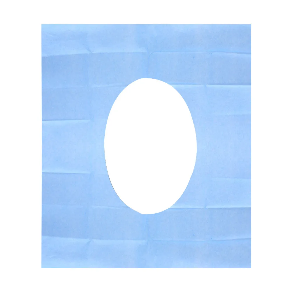 50Pcs Blue Waterproof Toilet Seat Cover Mat Disposable Sanitary Cushion Pad Portable Lightweight Pe Wood Pulp for Home Travel
