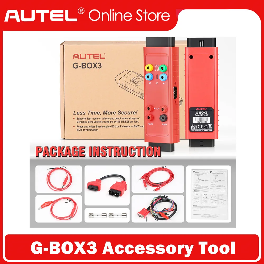 

Autel G-BOX3 Accessory Tool for Benz All Key Lost Work with Autel IM608 PRO II/ IM608 PRO/ IM608 II/ IM508 with XP400 PRO