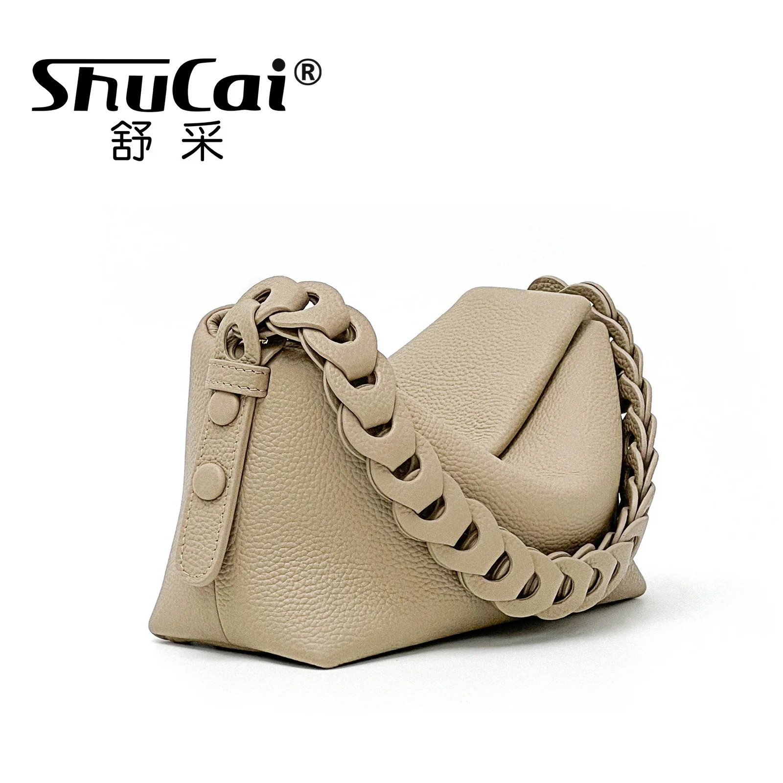 Genuine leather underarm bag female new niche woven single shoulder crossbody handbag simple fashion temperament pillow bag