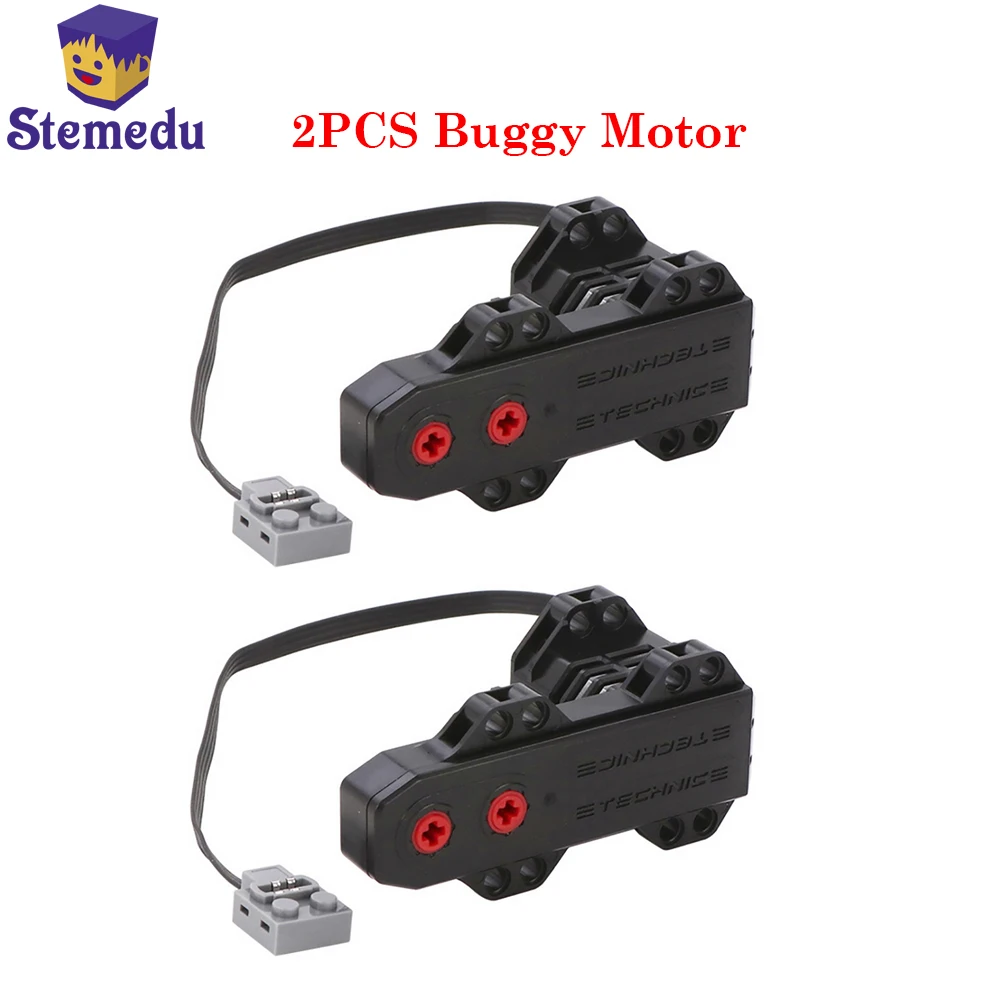 

2PCS Buggy Motor Monster Motor Technical MOC Power Functions Parts Building Blocks Bricks Car Toy Compatible With 5292