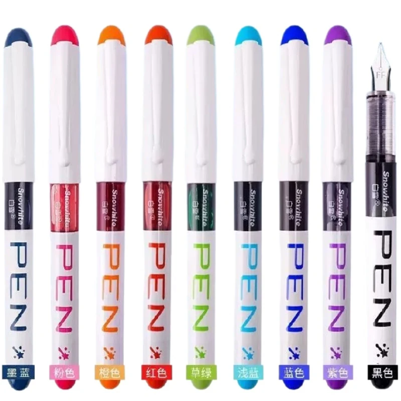 

High Capacity FP10 Direct Liquild Fountain Pen EF/F No Ink Cartridge Needed Colorful Ink Pens School Supplies Stationery
