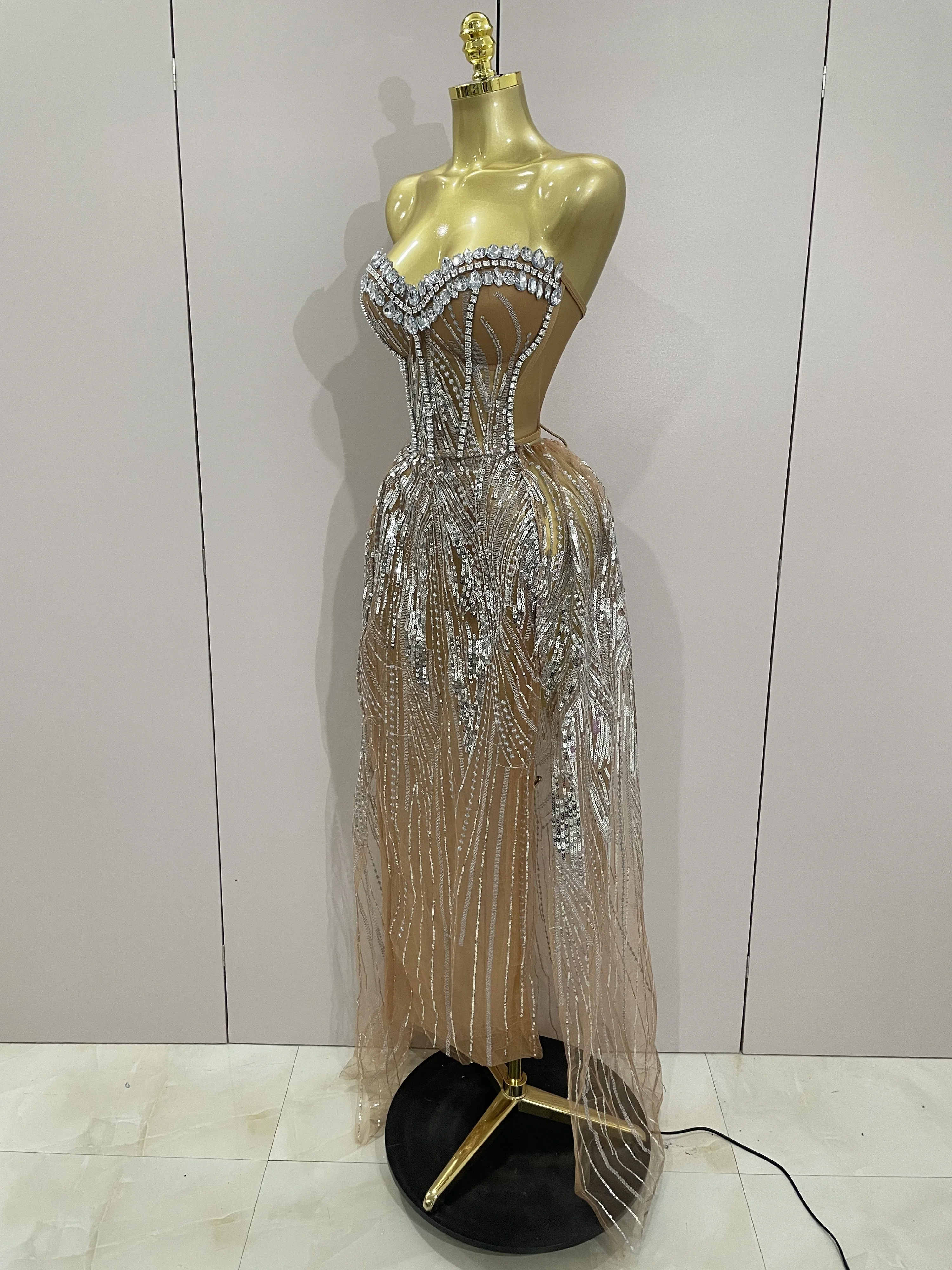 2025 Sparkly Strass Pailletten – Sparkly Rhinestone Club Party Dress Bewertung und Preis