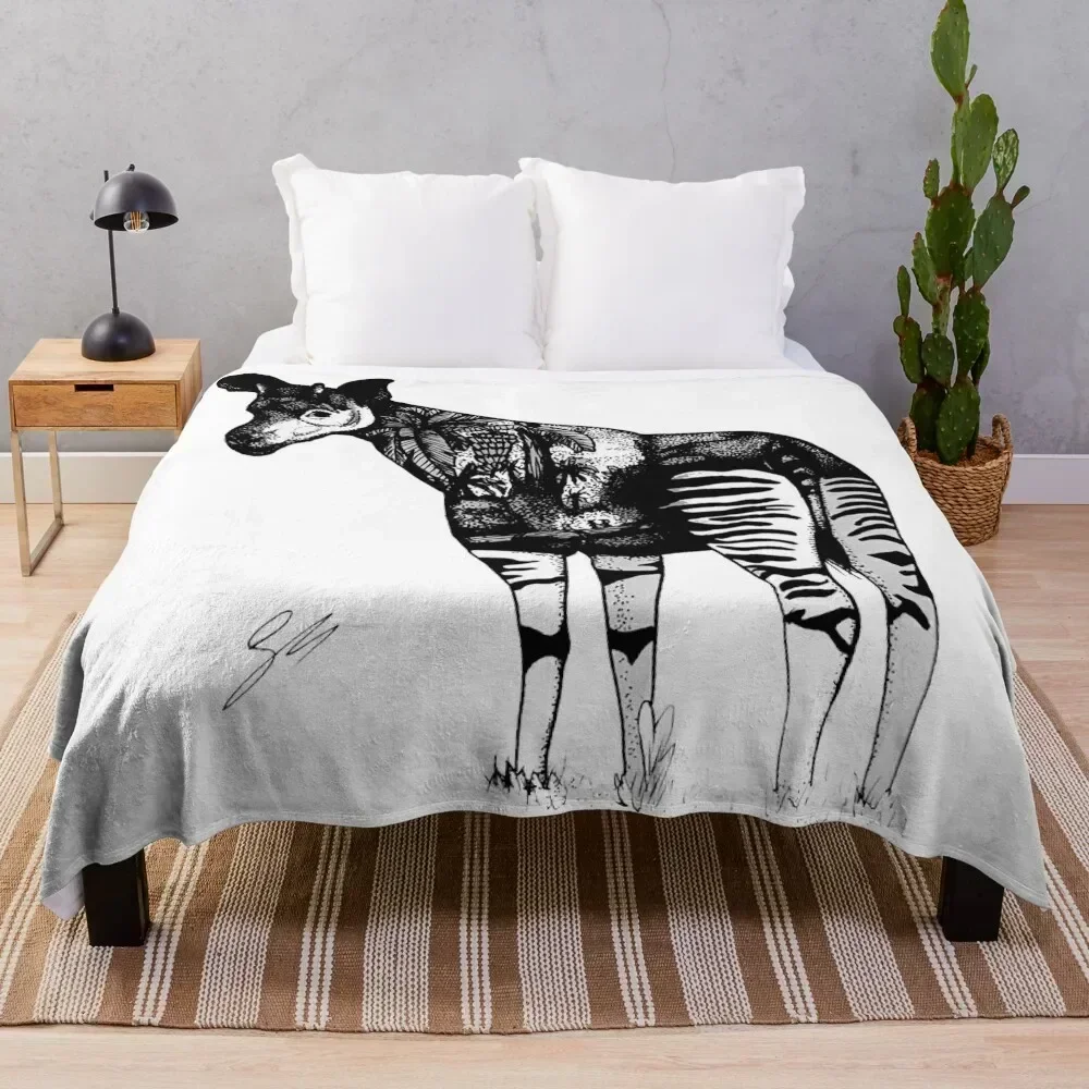 

Okapi Throw Blanket Single Cute Plaid blankets and throws Vintage Blankets
