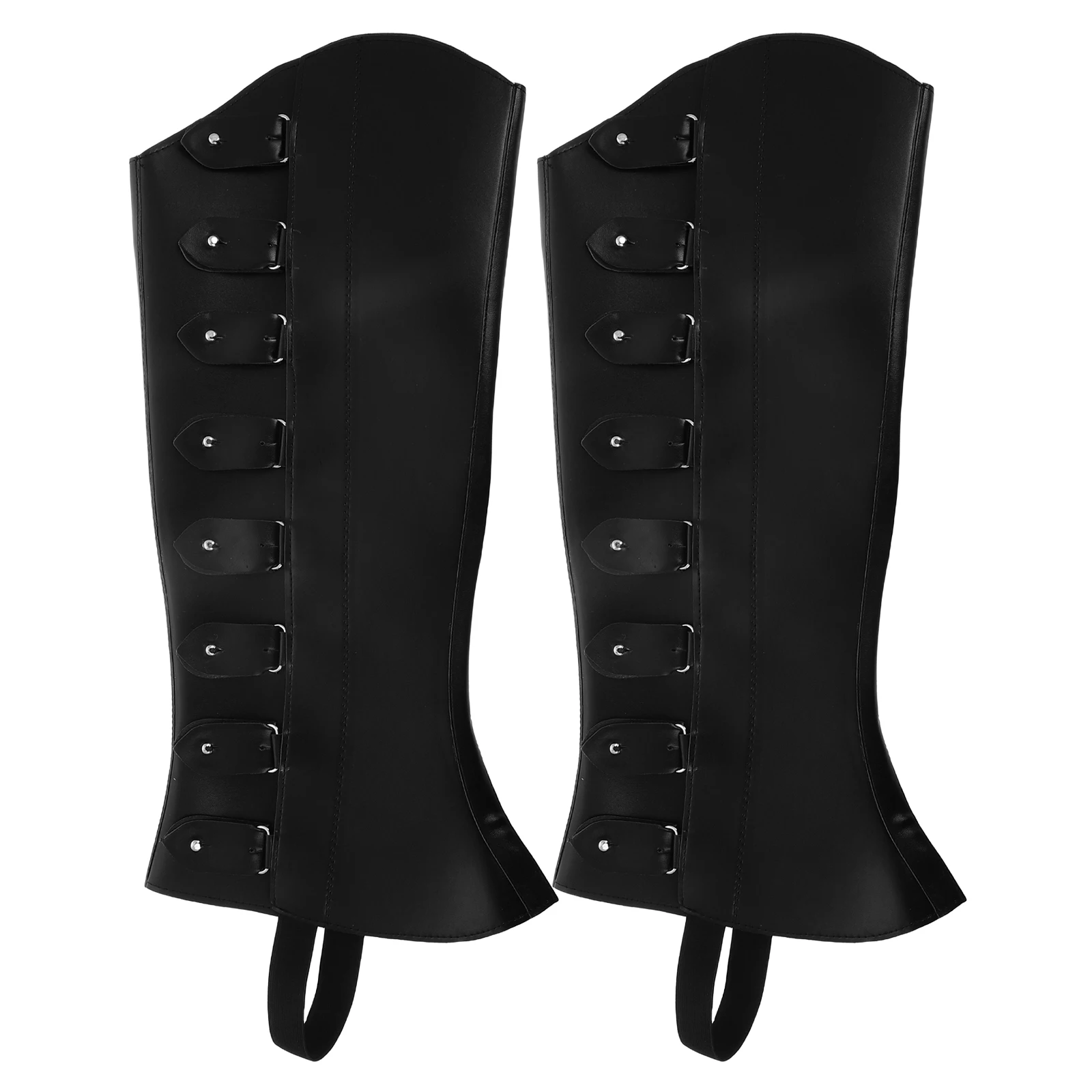 Leggings de cano alto, capas de sapato, polainas, cano alto, ajustável, acessórios góticos renascentistas, steampunk, leggings históricos