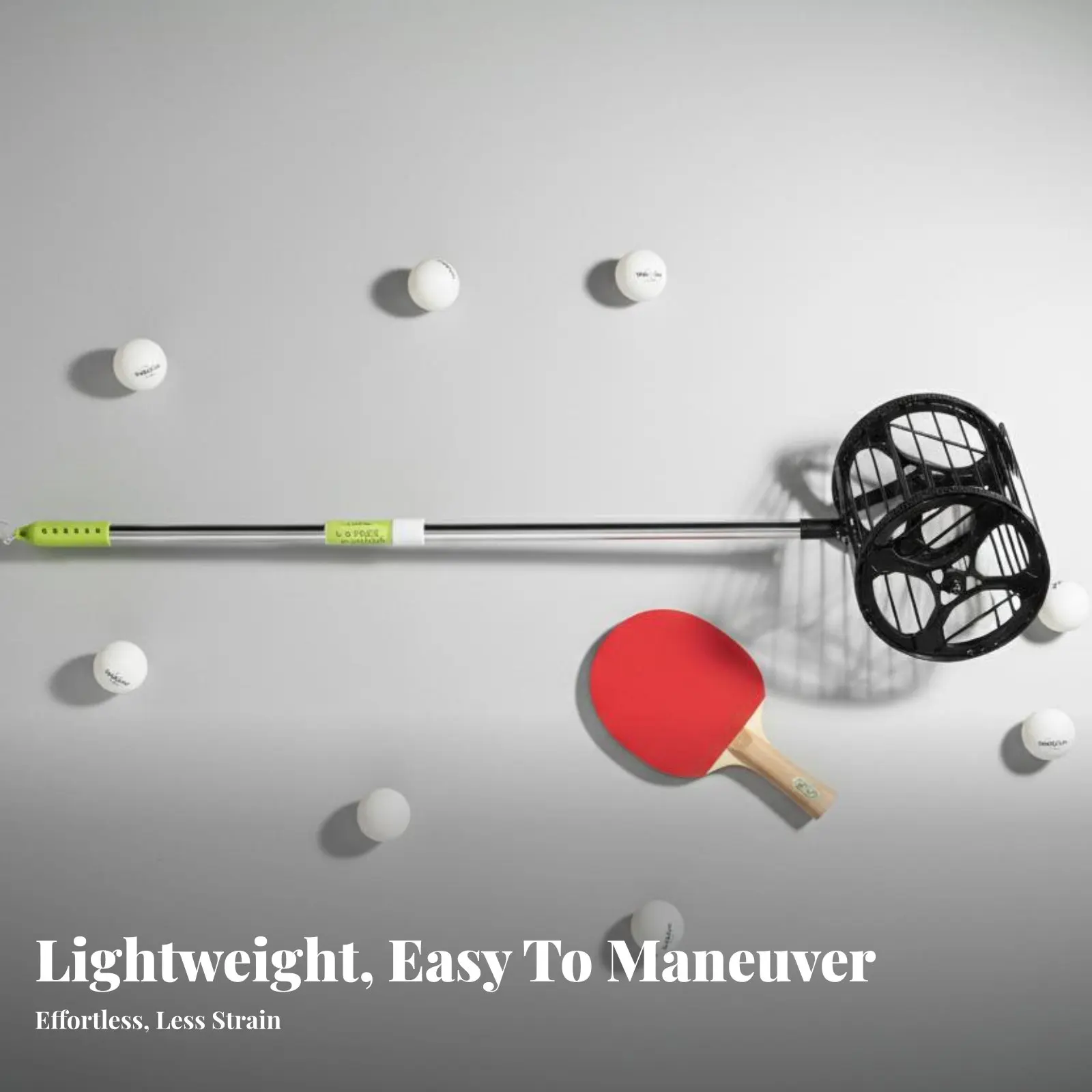 

Sporting Pong Sphere Picker No Bending Table Paddle Sport Sphere Picker Training Aid Comfortable Grip Stainless Steel Pole