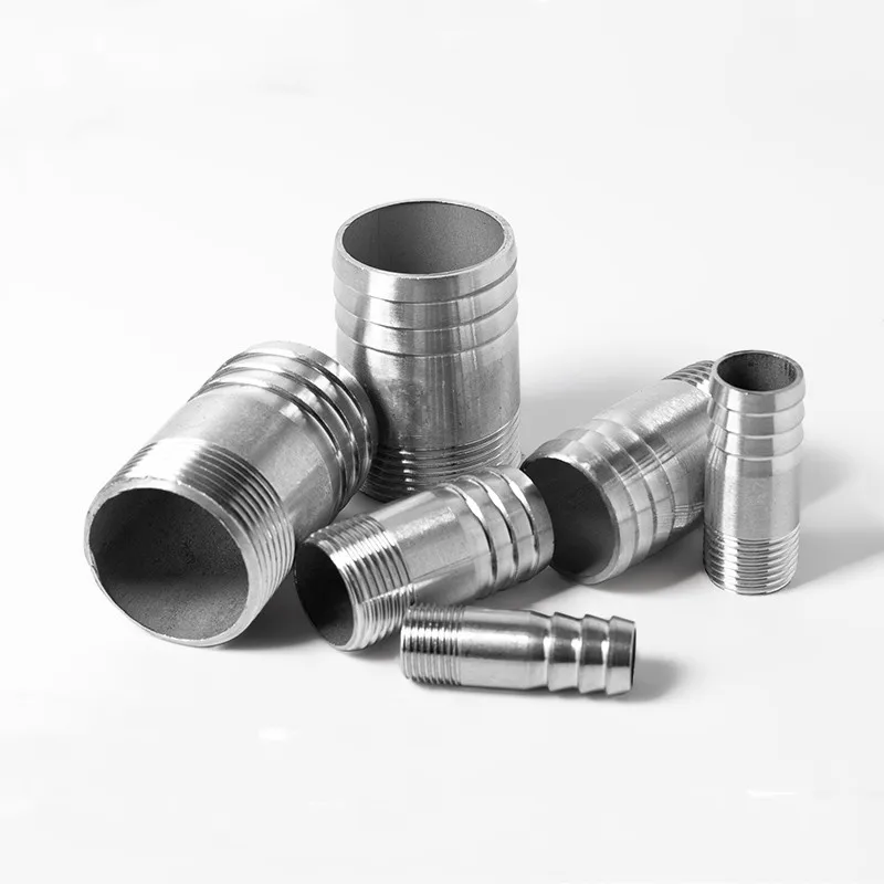 1/8“1/4“3/8“1/2 BSP Male Thread Hose Tail Barb 304 Stainless Steel Threaded Pipe Fitting Connector Coupler For Water Oil Air