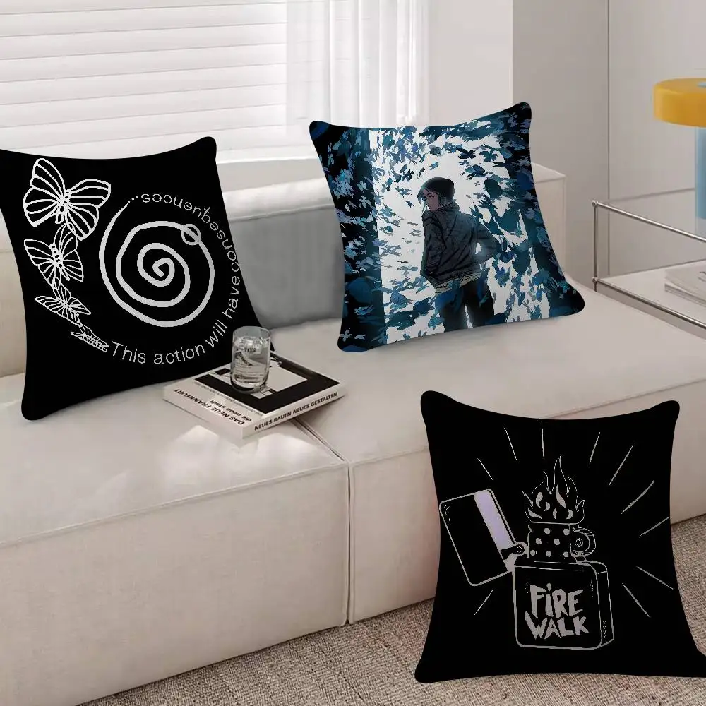 Game L-Life Is Strange Cushion Cover Soft Decorative Square Cushion Covers 45x45cm Pillowcases For Sofa Couch Bedroom