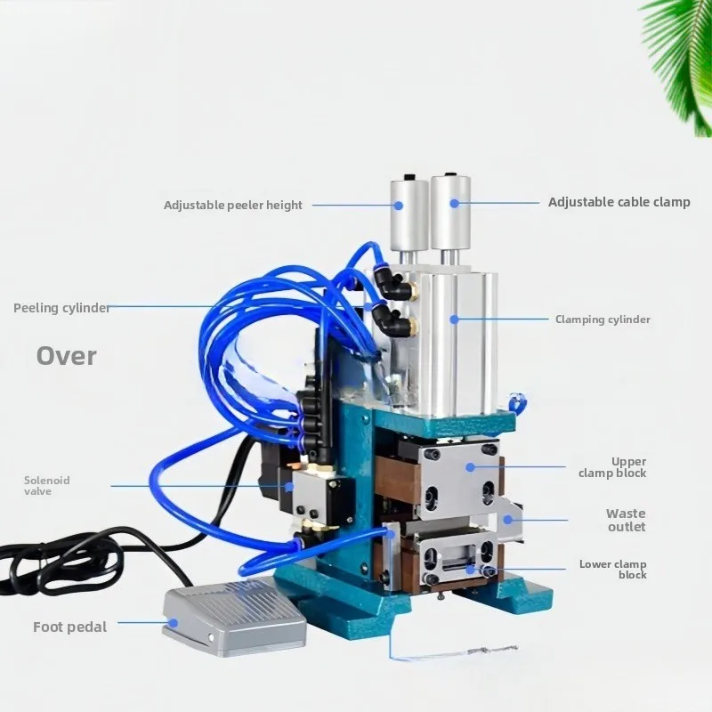 peeling machine Pneumatic stripping machine 4FN multi-core wire stripping and twisting