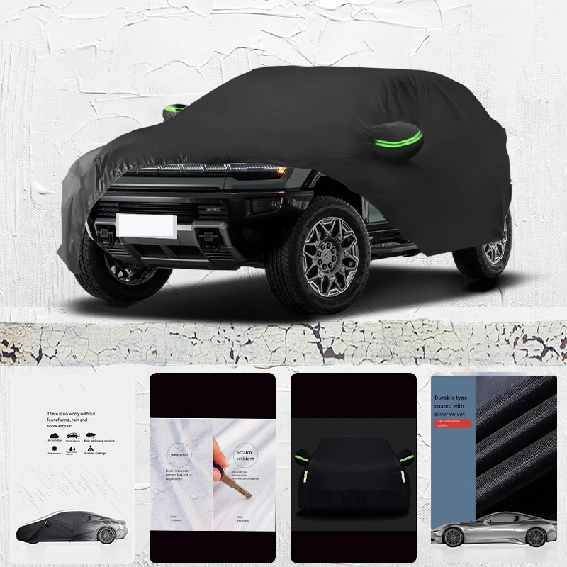 

For GMC hummer Auto Anti snow Anti dust Anti uv Anti freeze 210T Anti peeling paint And Anti Rainwater car cover Black